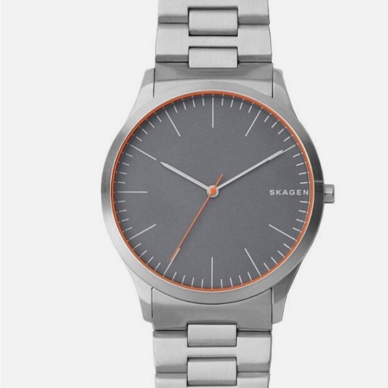 Skagen Mens Gray Stainless Steel 40mm Mens Watch